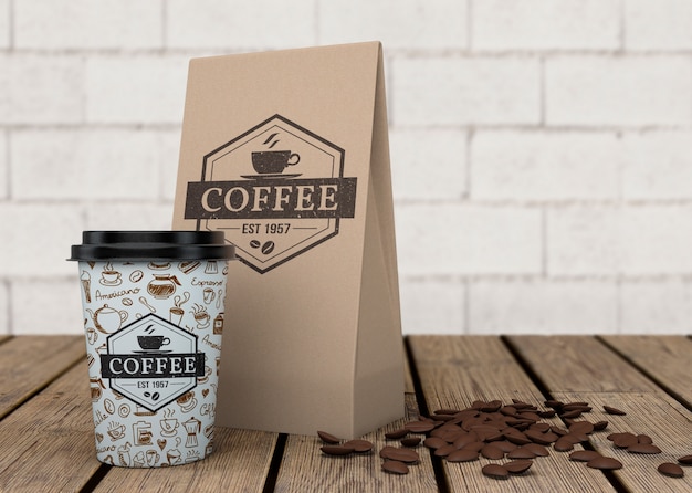 Coffee bag mockup PSD file | Free Download