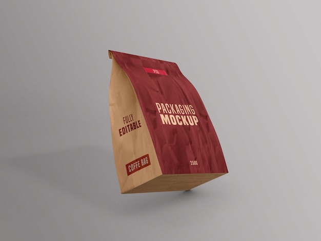 Download Free PSD | Coffee bag packet mockup