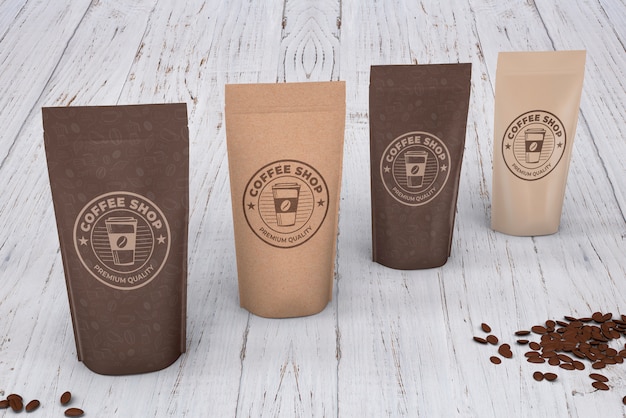 Download Coffee bags mockup | Free PSD File
