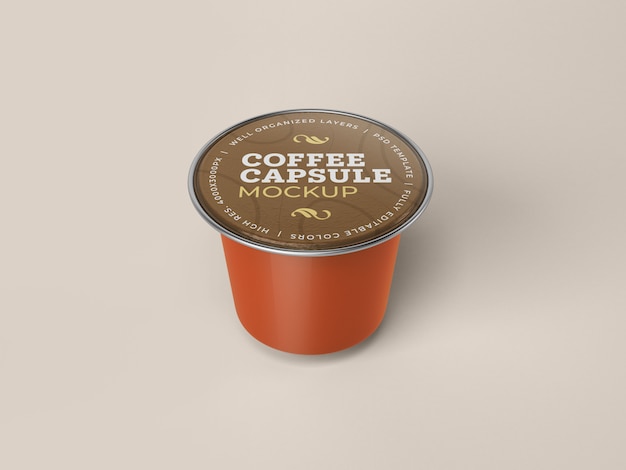 Download Premium PSD | Coffee capsule mockup