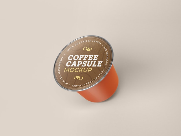 Coffee capsule mockup | Premium PSD File