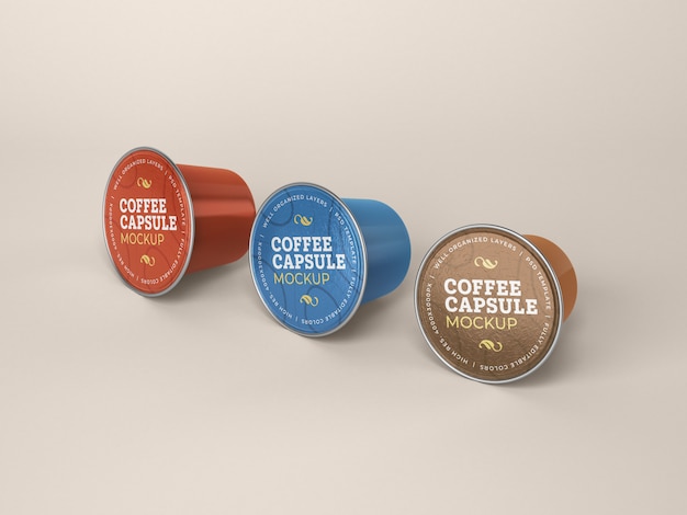 Download Free Psd Coffee Capsule Mockup