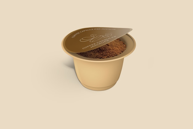 Download Premium PSD | Coffee capsule mockup