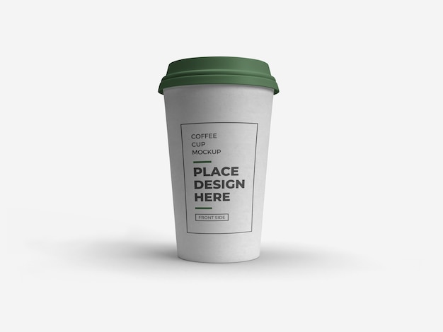 Download Premium PSD | Coffee cup packaging mockup isolated