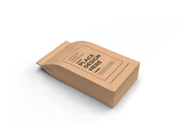 Download Premium PSD | Coffee and food bag packaging mockup design isolated