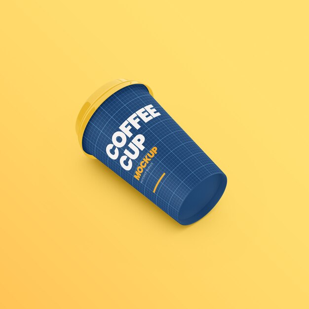 Download Premium PSD | Coffee paper cup on ground mockup