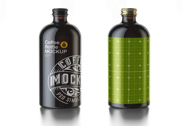 Download Premium Psd Cold Brew Coffee Bottle Mockup