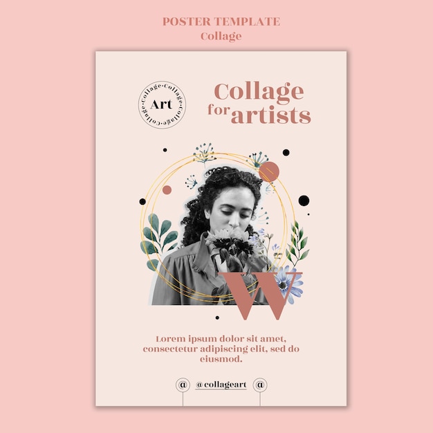 Free Psd Collage For Artists Poster Template