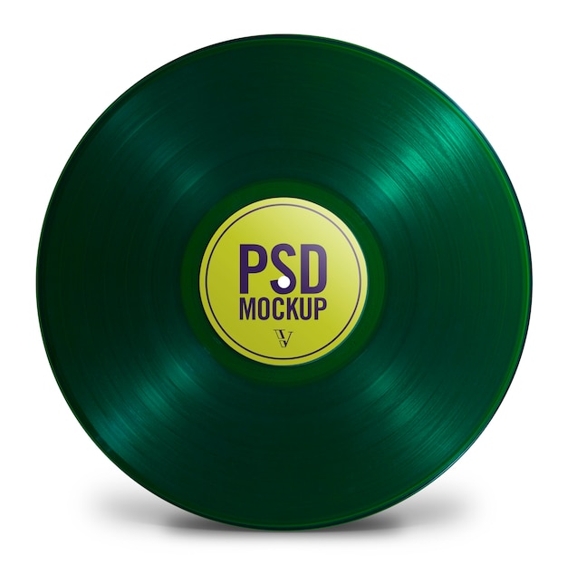 Premium PSD | Colored vinyl mockup - maquete vinil colorido