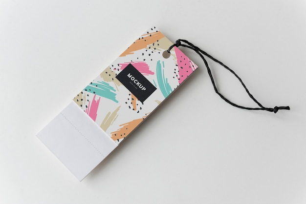 Colorful bookmark tags mockup design Free Psd