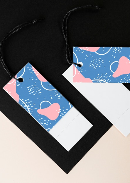 Download Free PSD | Colorful bookmark tags mockup design