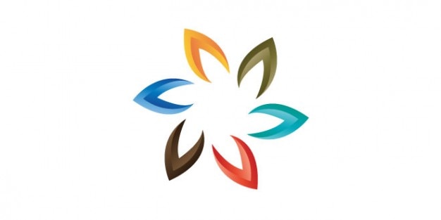 Colorful brand logo design PSD file  Free Download