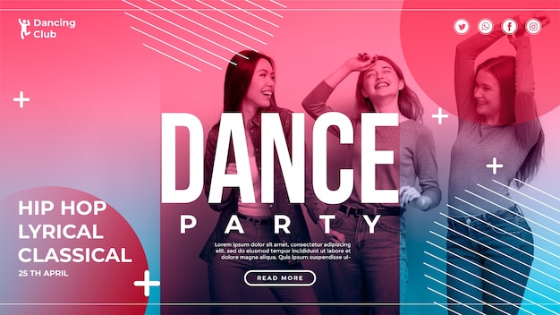 free-psd-colorful-dance-banner-template