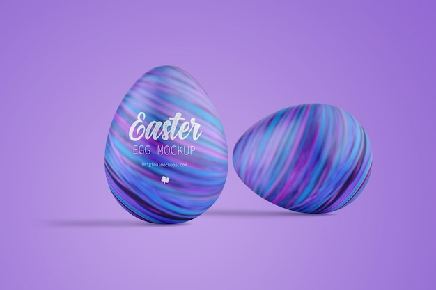 Download Colorful easter eggs mockup | Premium PSD File