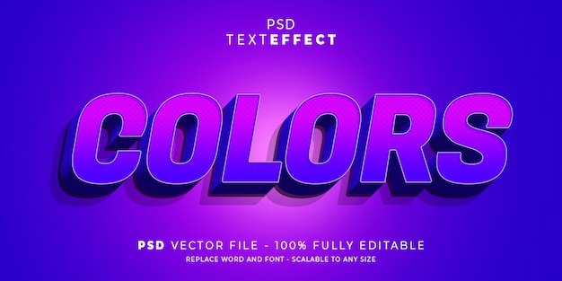 Colors text effect | Premium PSD File