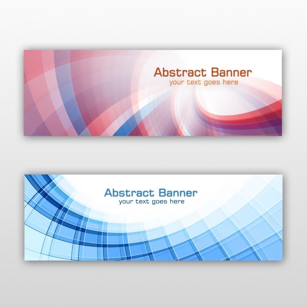 Download Free PSD | Coloured banners set