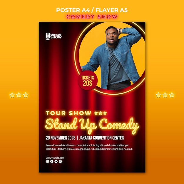 free-psd-comedy-show-template-poster