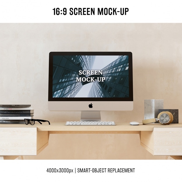 Computer mock up design | Free PSD File