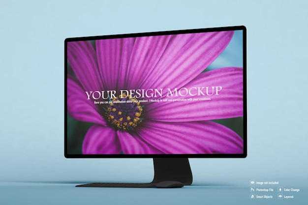 Premium PSD | Computer mockup isolated