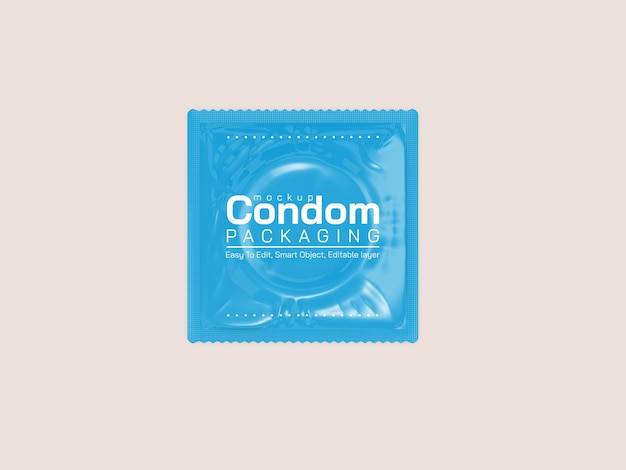 Download Free Psd Condom Packaging Mockup