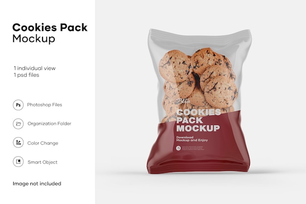 Download Cookies pack mockup | Premium PSD File