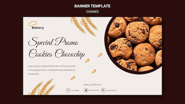 Free Psd Cookies Store Banner Template