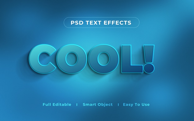 Download Premium PSD | Cool 3d text effect mockup