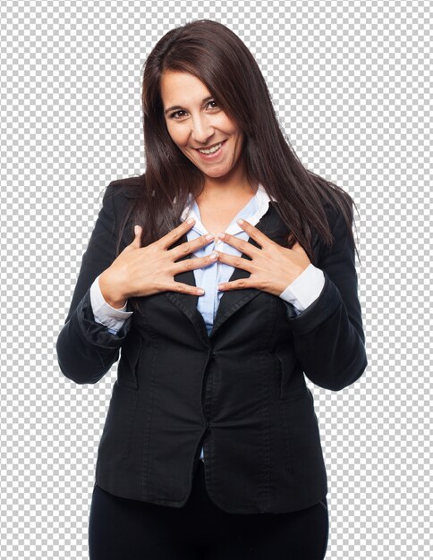 Download Cool business-woman proud | Premium PSD File