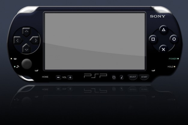 Free PSD | Cool psp sony console psd