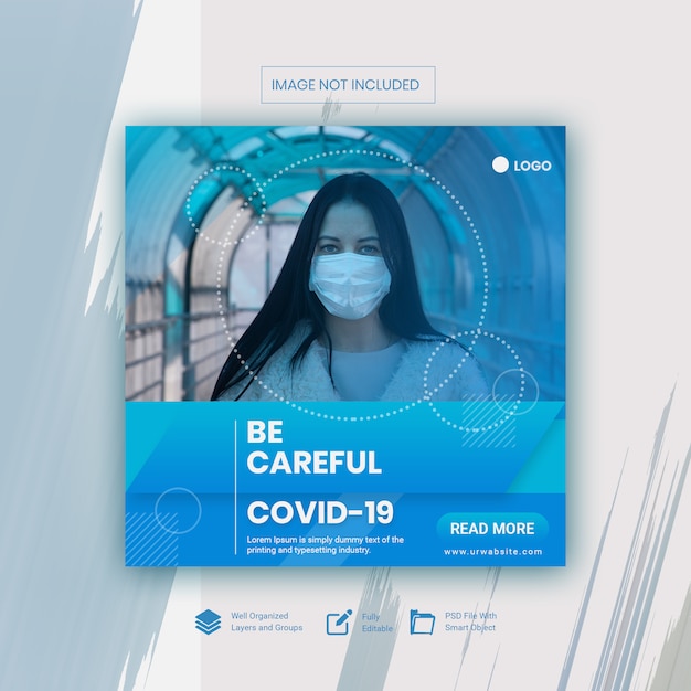  Coronavirus social media banner template