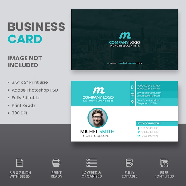 Download Free Corporate Business Card Premium Psd File Use our free logo maker to create a logo and build your brand. Put your logo on business cards, promotional products, or your website for brand visibility.