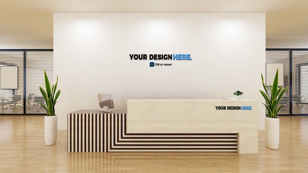 Corporate Business Office Front Desk Mockup Psd File Premium Download