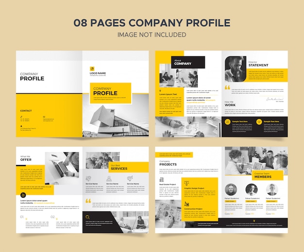 Corporate company profile template | Premium PSD File