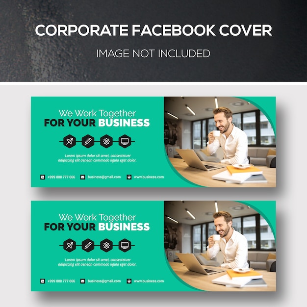 Corporate facebook cover Premium Psd