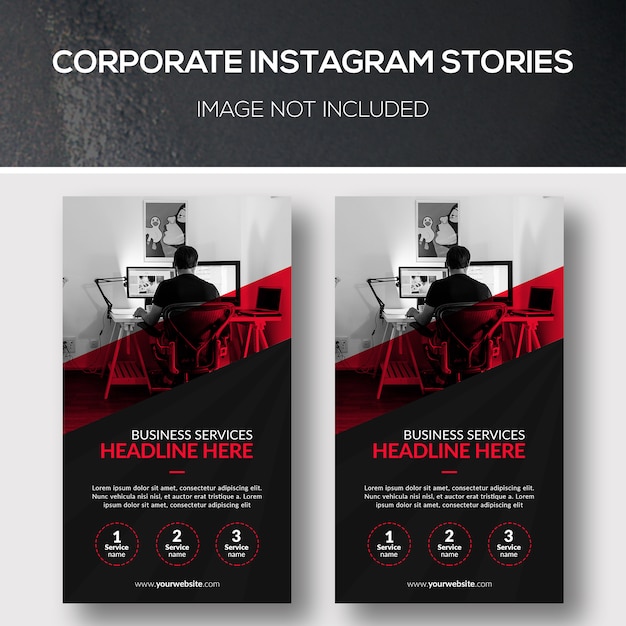 Corporate instagram stories Premium Psd