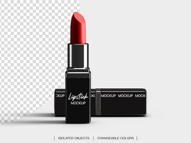 Download Premium Psd Cosmetic Lipstick Makeup Packaging Mockup Isolated