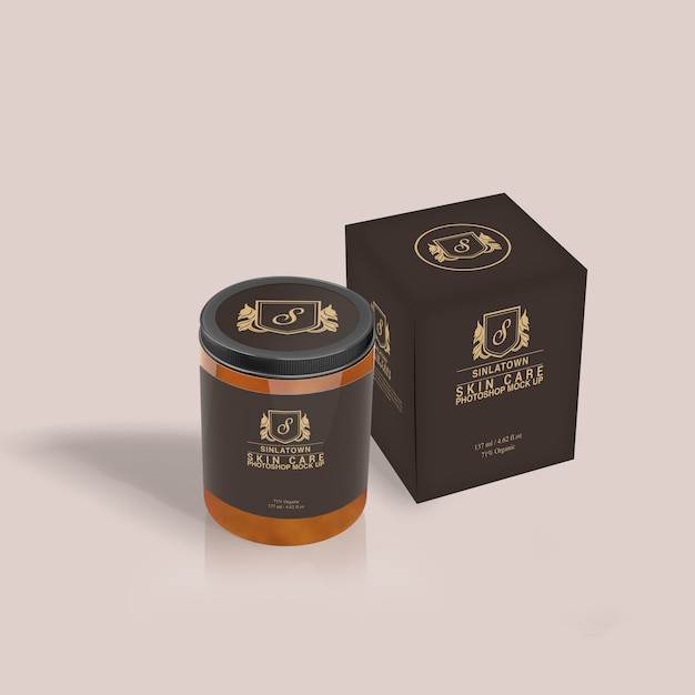 Download Premium PSD | Cosmetic packaging mock up