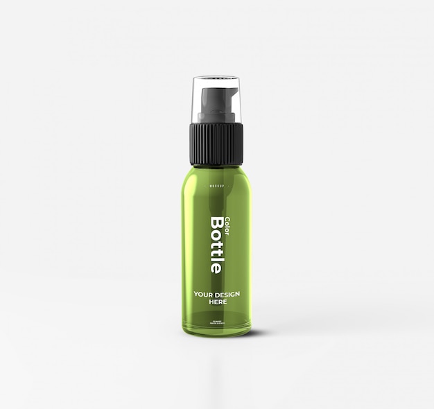 Download Free Mockups 15Ml Cosmetic Bottle With Pump Psd