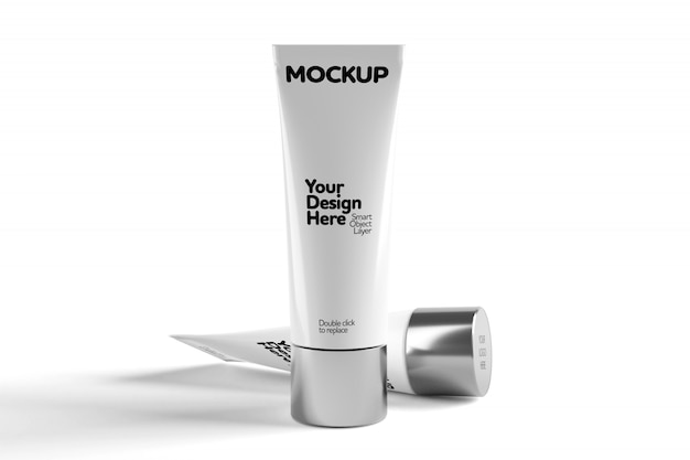 Download Cosmetic tube mock up tube isolated | Premium PSD File