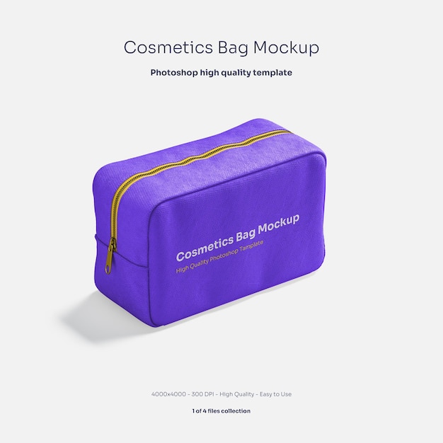 Download Mockup di borsa per cosmetici | PSD Gratis