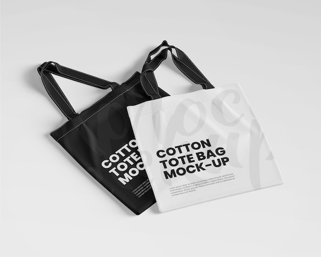 Download Premium PSD | Cotton tote bags mockup