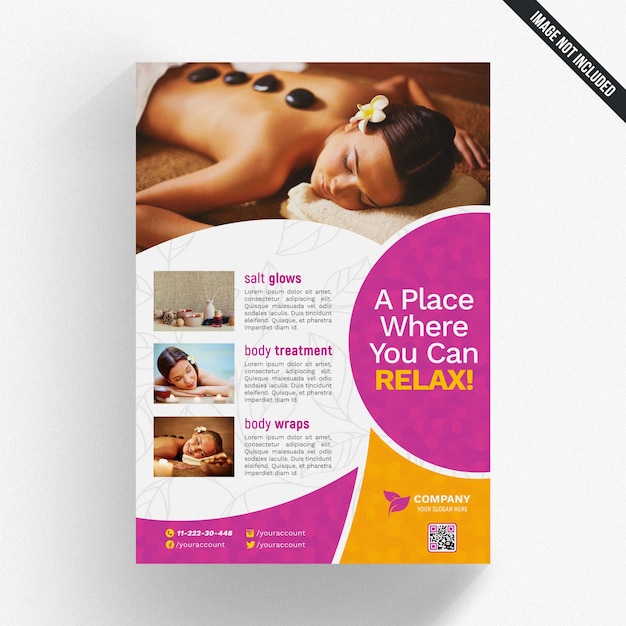 Download Cover mockup with spa concept and round shapes PSD file ...