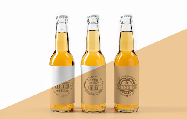 Download Free Psd Craft Beer Arrangement Concept Mock Up