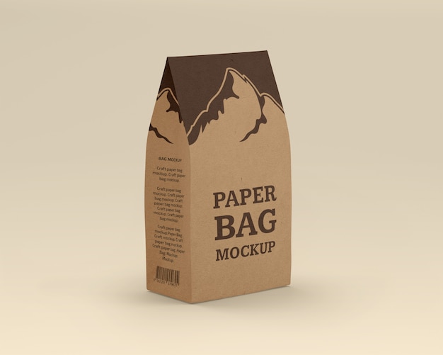 Download Craft paper bag mockup PSD file | Premium Download