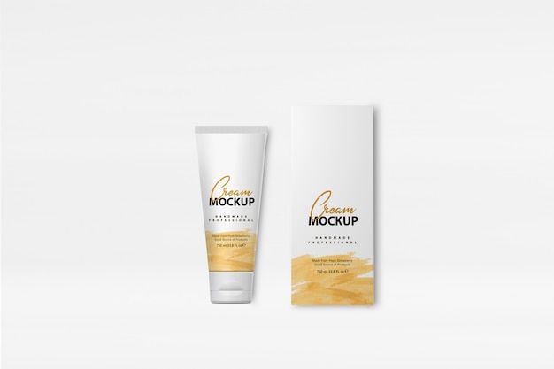 Download Premium PSD | Cream box mockup