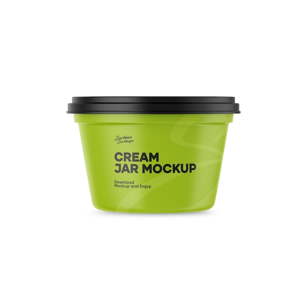 Cream jar mockup | Premium PSD File
