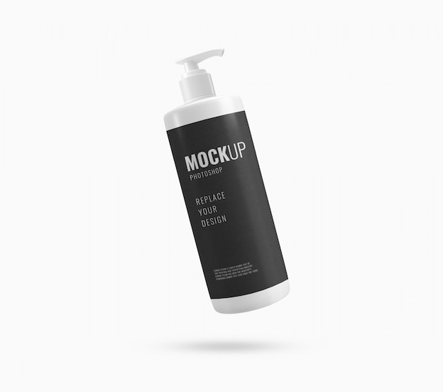 Download Cream pump bottle advertising mockup | Premium PSD File