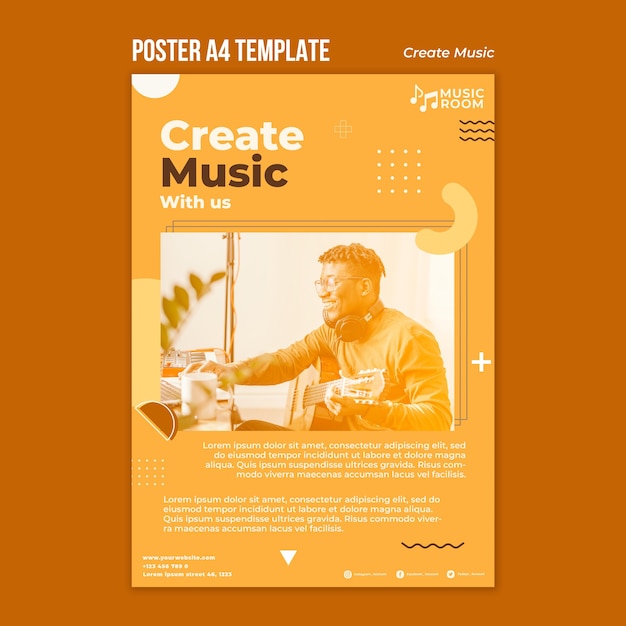 free-psd-create-music-poster-template