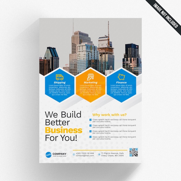 Creative business brochure mockup PSD Template