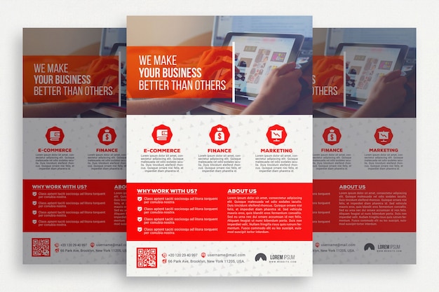 Creative business brochure PSD Template